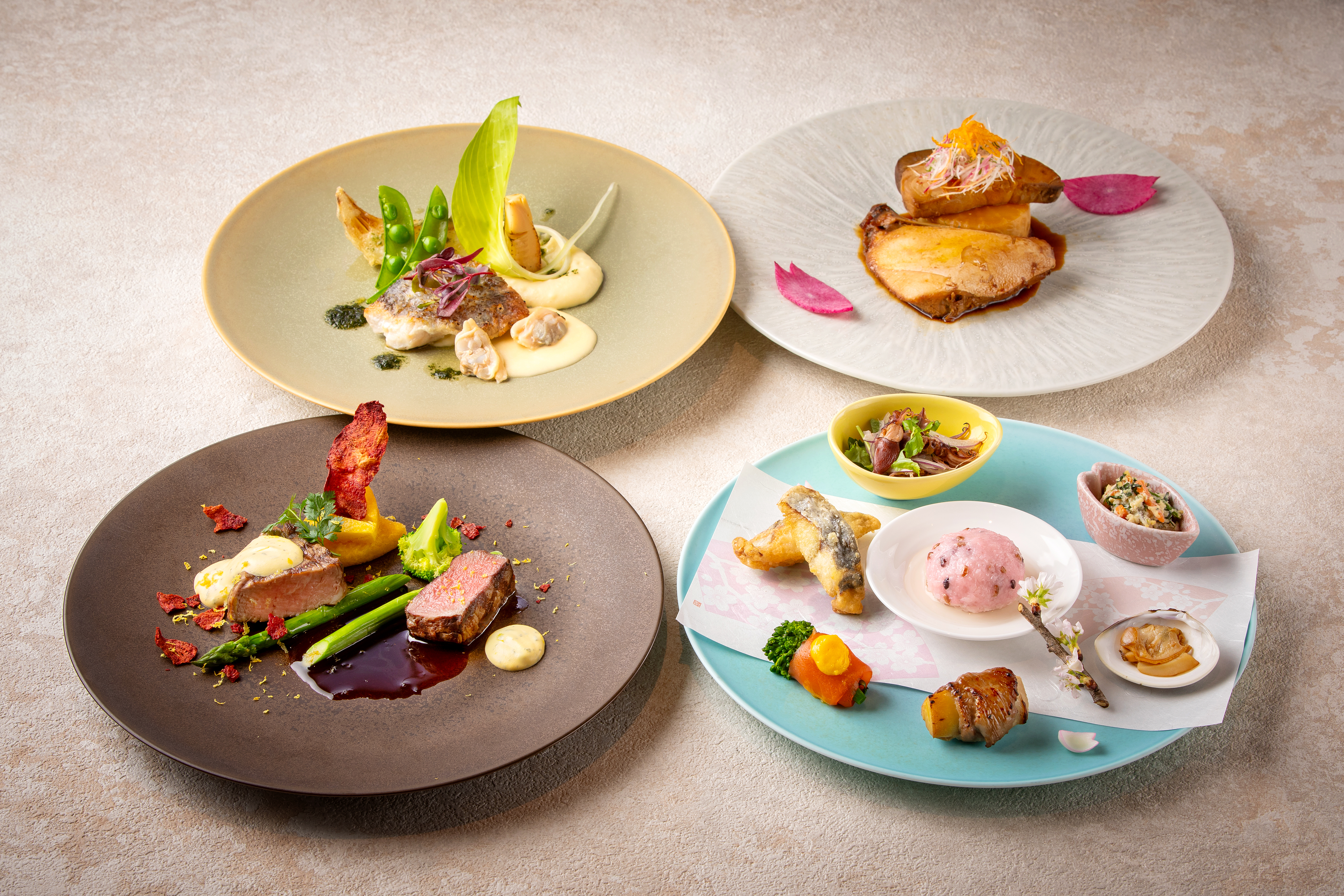 <3/18~5/12>平日限定「壱之壱」春のプリフィクスランチコースにお得なワンドリンク付き ※5/2~5/6を除く