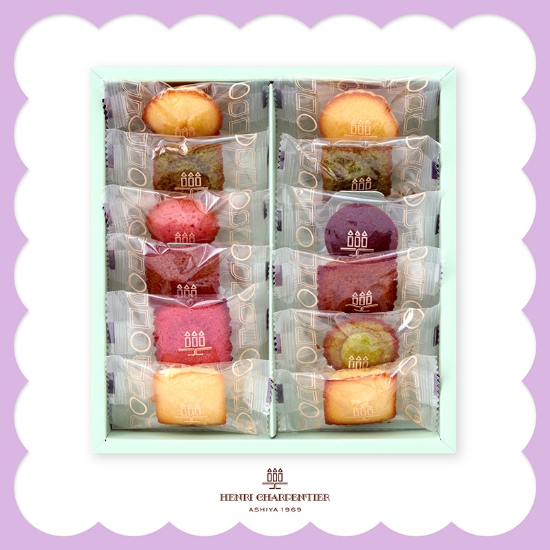 母の日 「GANON FLORIST」監修 プリザーブドフラワーBOOKと「アンリ・シャルパンティエ」プティ・ガトー・アソルティ 81005 TMDS10115 26MDS 送料込み