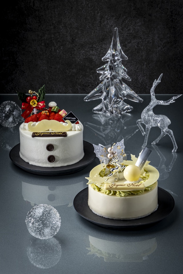 【2026クリスマス】*4号 Size*苺のショートケーキ&ネージュ・ド・ ノエル テイクアウト