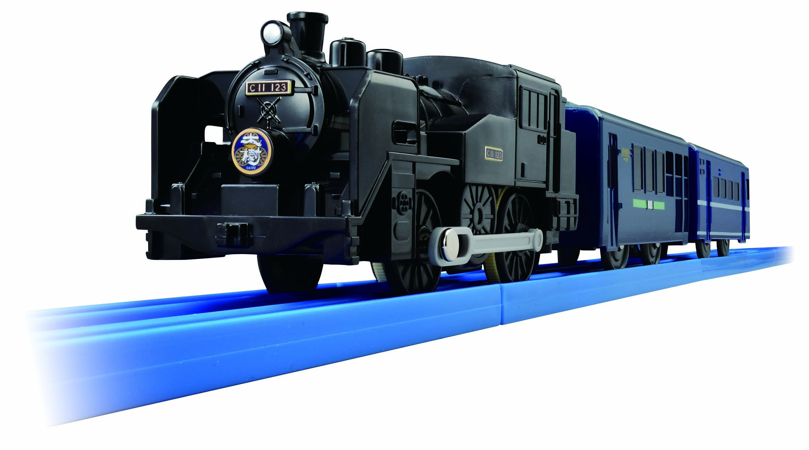 プラレール東武鉄道SL大樹C11形123号機(客車:青色)