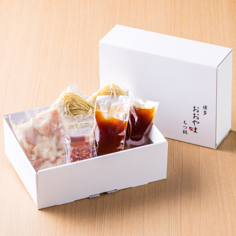 「博多もつ鍋 おおやま」しょうゆ味(2人前)【送料込み】