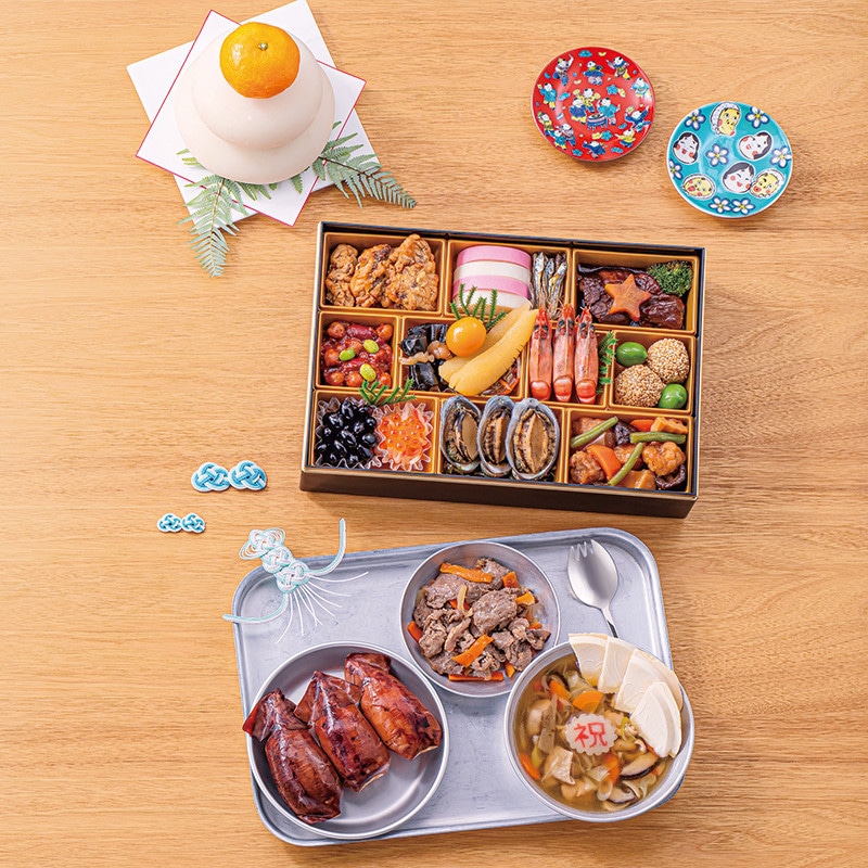 【おせち】≪※一都三県を除く本州お届け・送料込み≫東武オリジナル おいしい給食 コラボおせち 東武のうまそげ!おせち一段と給食セット 12月30日(火)お届け