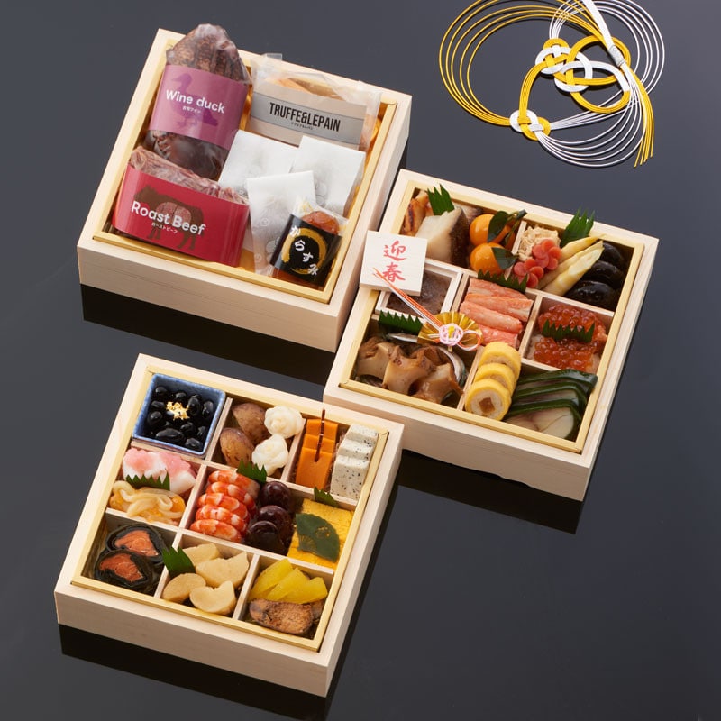 【おせち】味百華 プレミアム 冷凍おせち(和洋)三段重