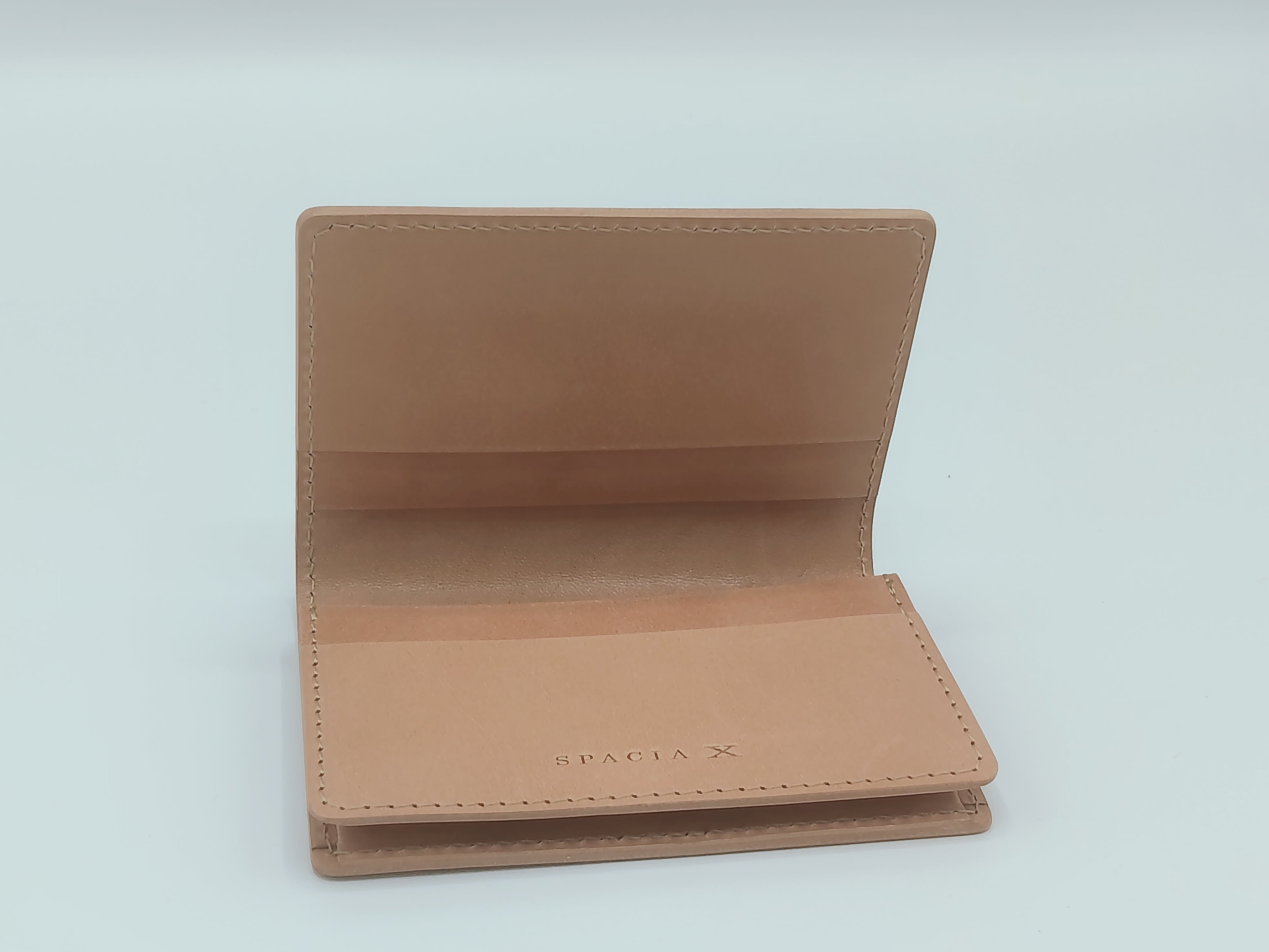 < 栃木レザー × SPACIA X >オリジナル名刺入れ【送料別】 チョコ