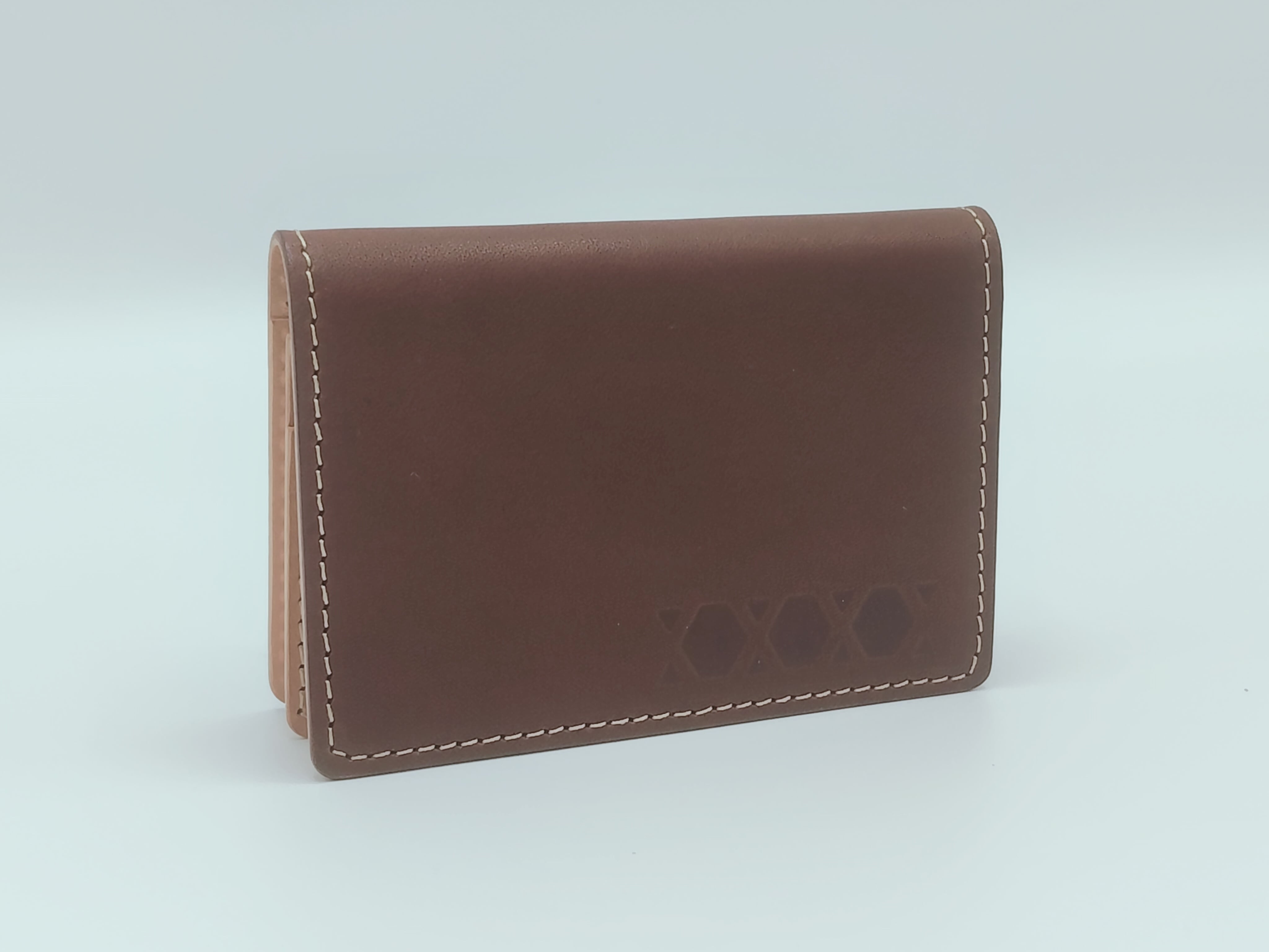 < 栃木レザー × SPACIA X >オリジナル名刺入れ【送料別】 チョコ