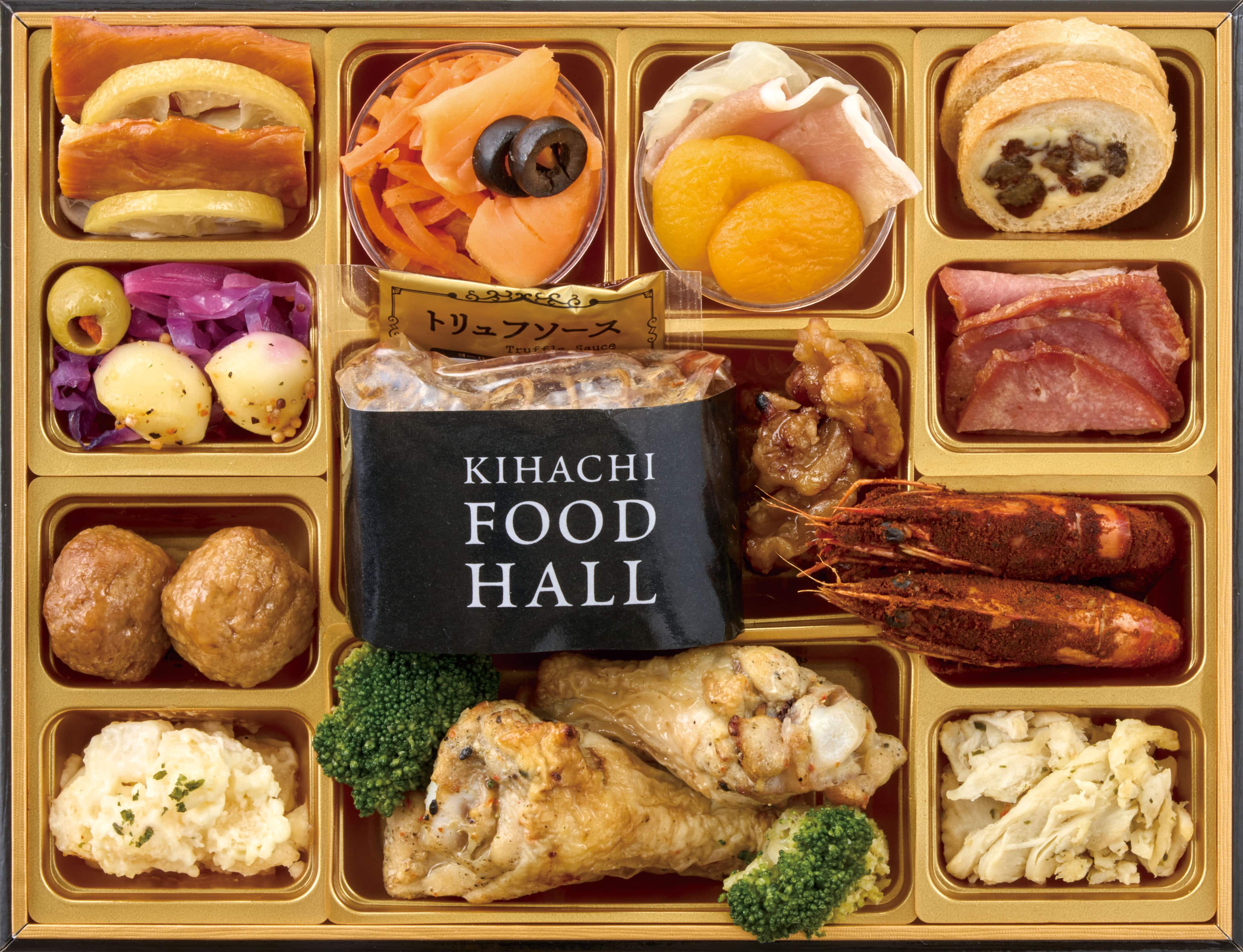 【おせち】東京青山「KIHACHI」監修 KIHACHI FOOD HALL オードブル&パフェアイス(送料込)
