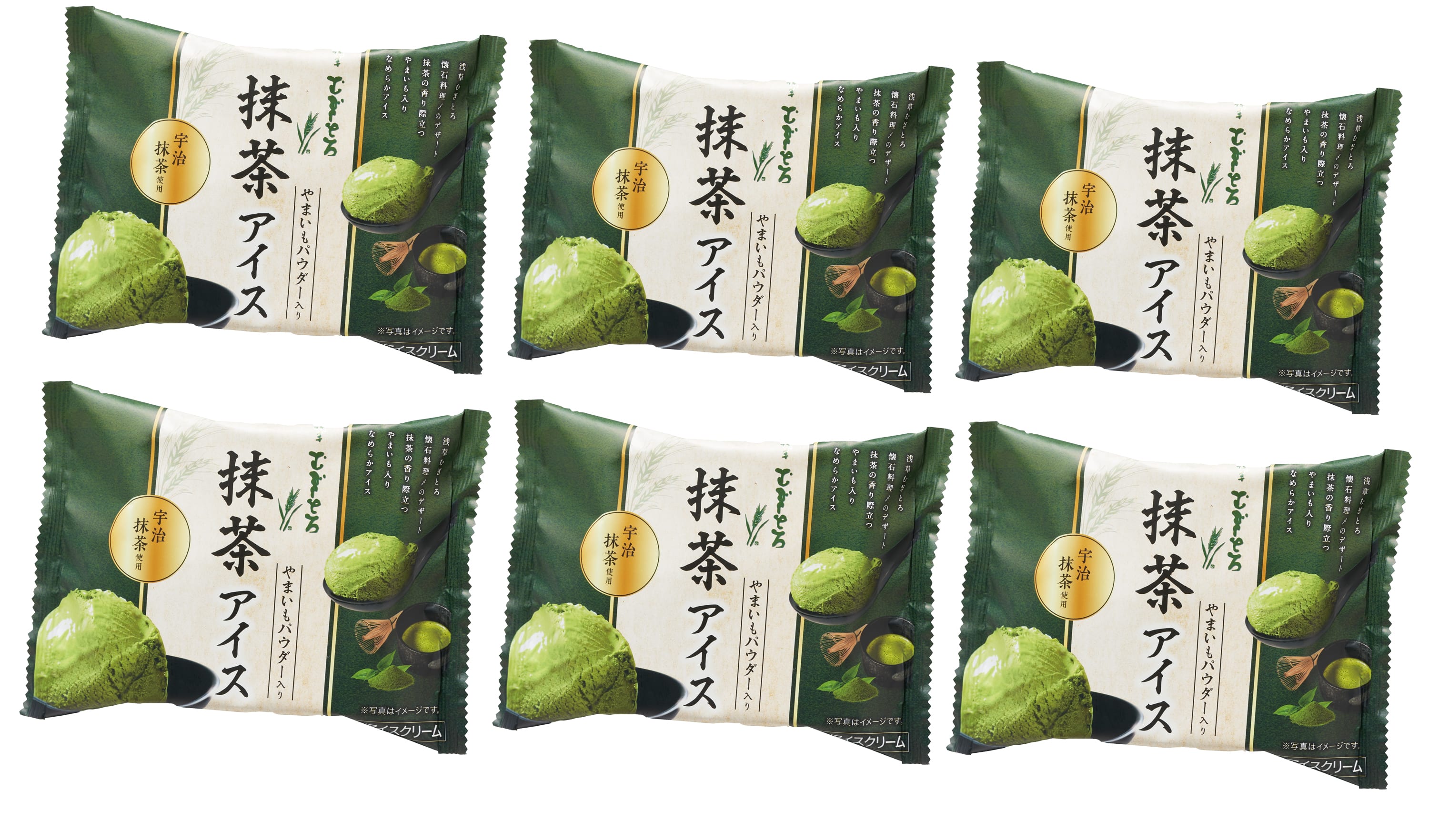【お中元】東京 「浅草むぎとろ」 抹茶アイス6個入り