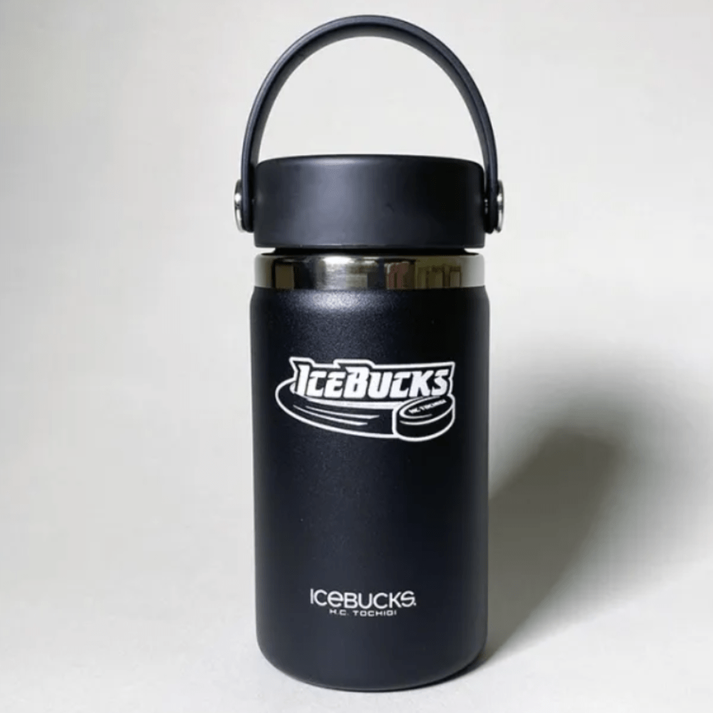 Hydro Flask製 ロゴタンブラー 12oz(BLACK)【H.C.栃木日光アイスバックス】 BLACK