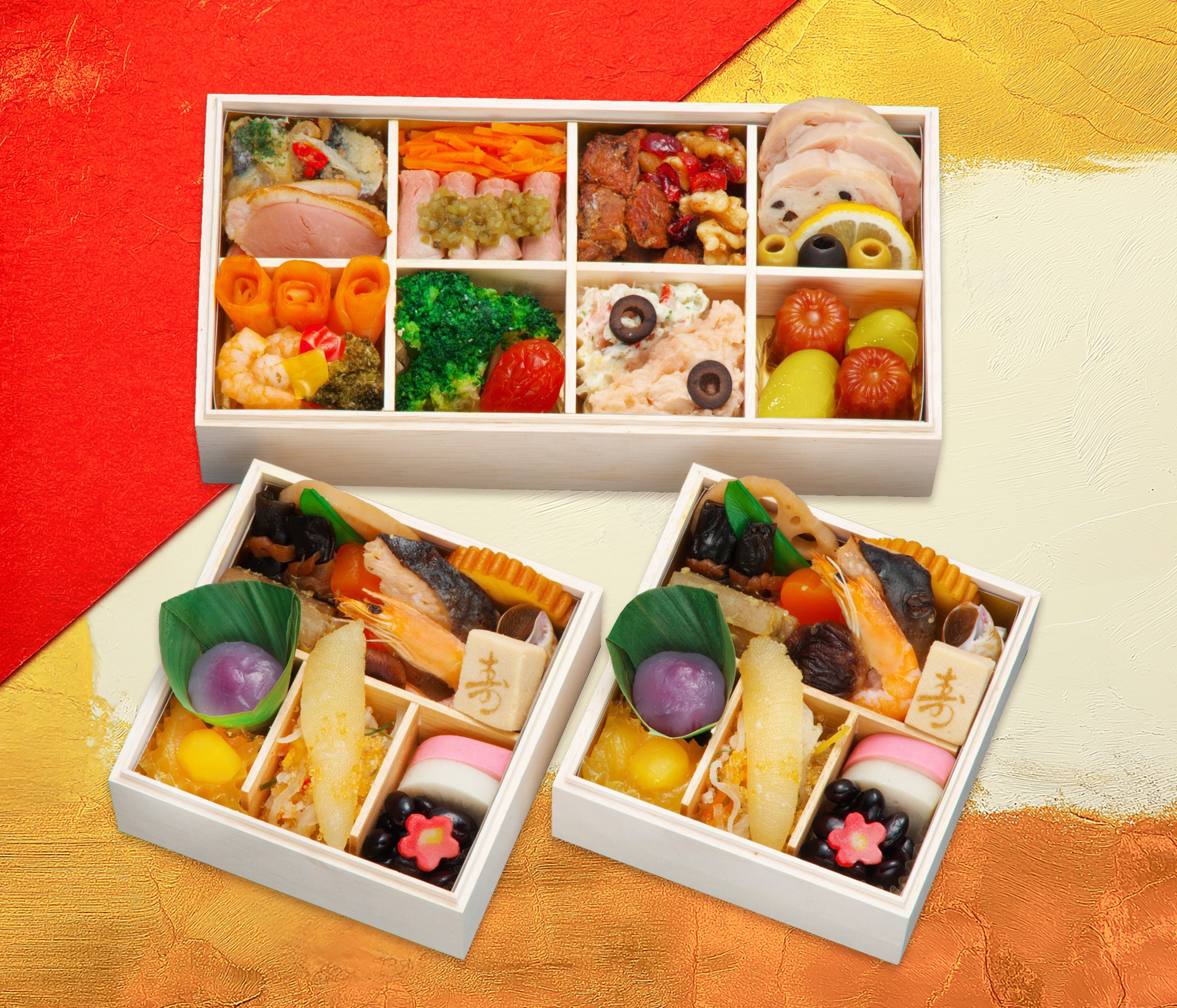 【おせち】恵比寿『ロジエ』 個食&オードブル二段三重 (送料込)