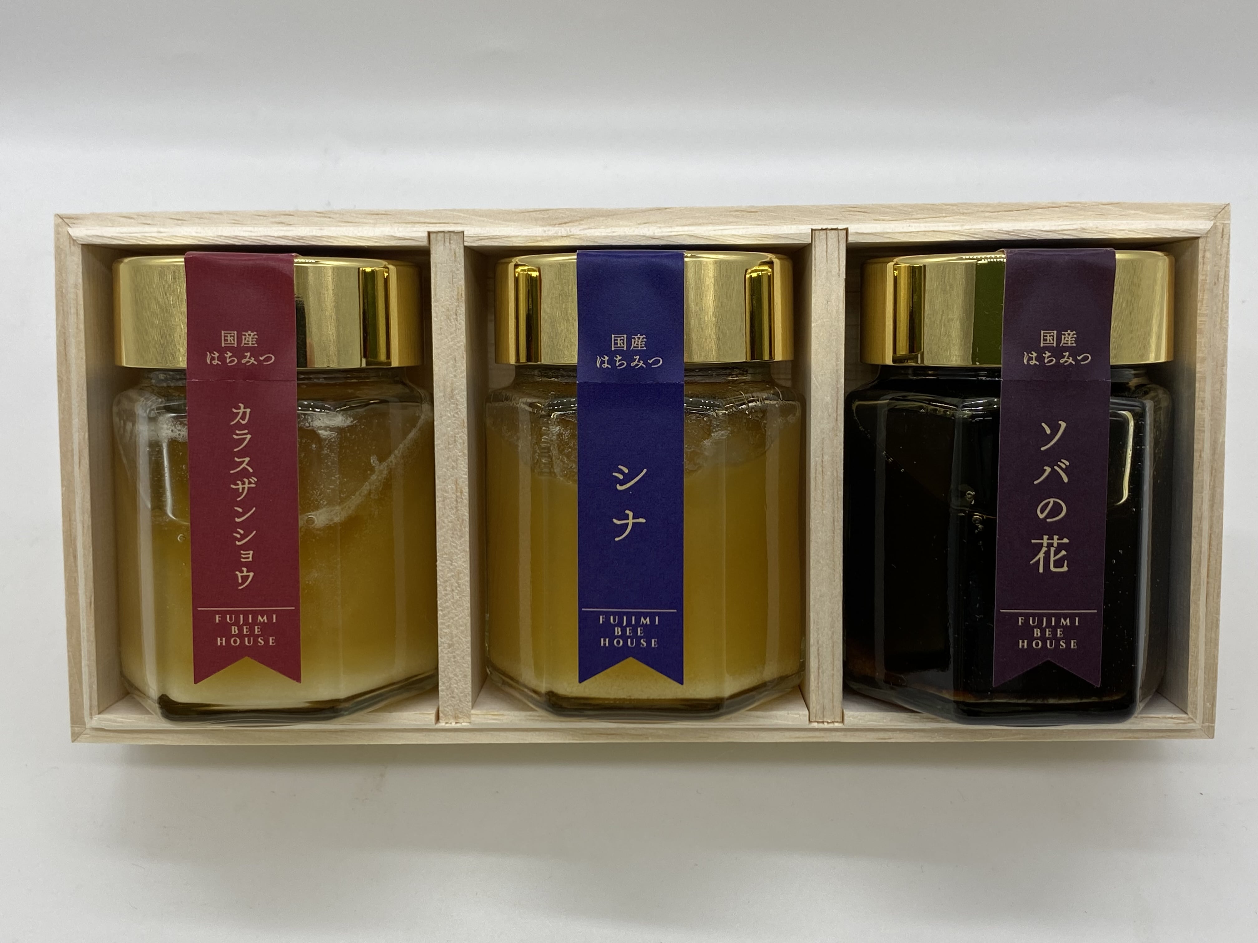 【お歳暮】国産単花はちみつ3本入り(富士見養蜂園) 冬の味コレ!