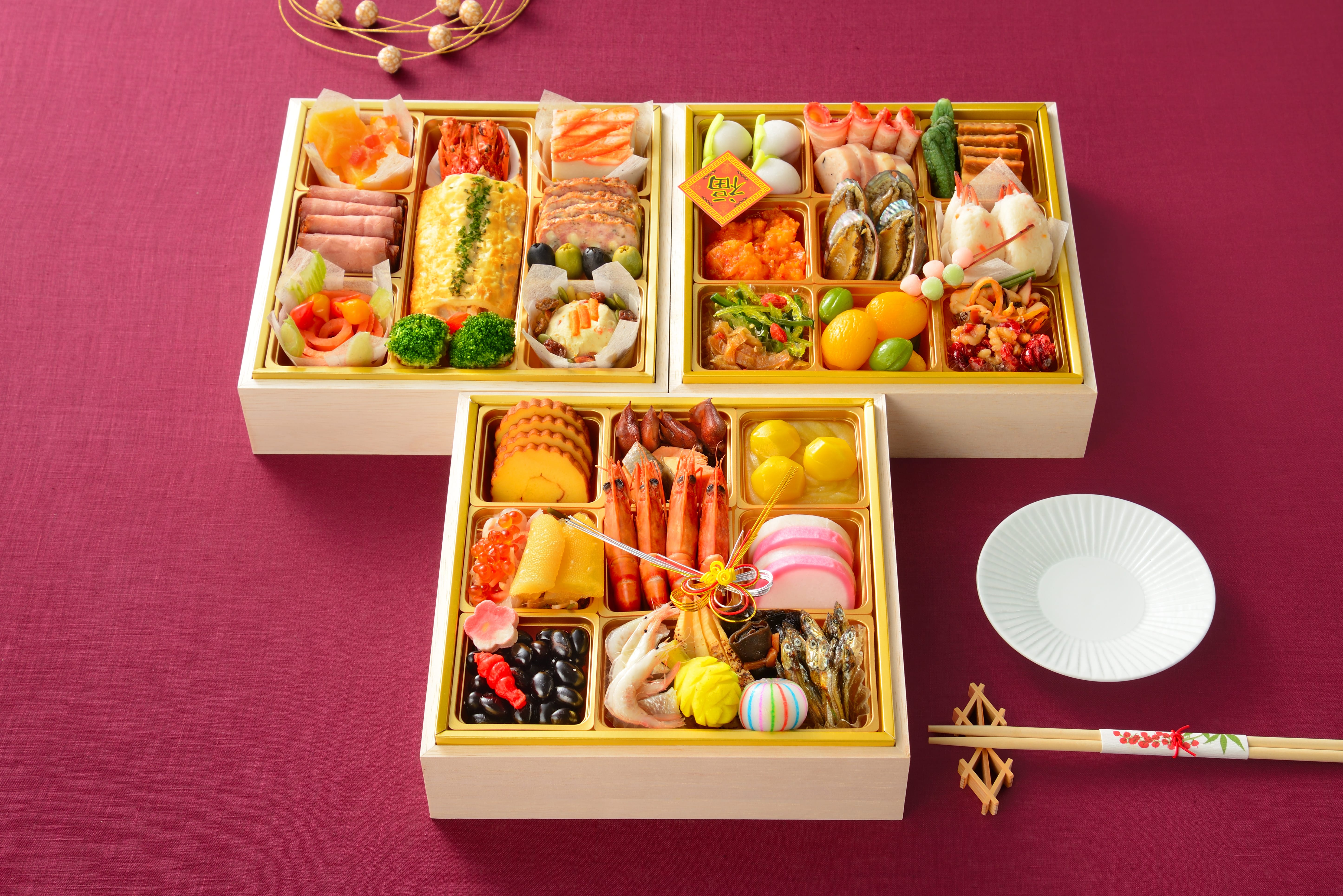 【おせち】ANAクラウンプラザホテル新潟監修 和洋中三段重 「嘉祥」(送料込)