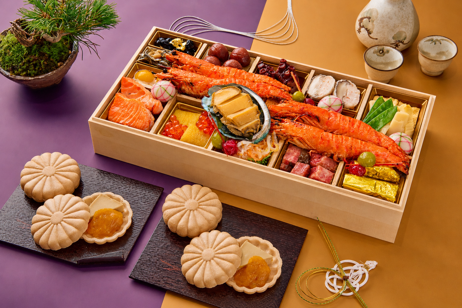 【おせち】銀座しのはら 和風一段(フォアグラ最中付き)(送料込)