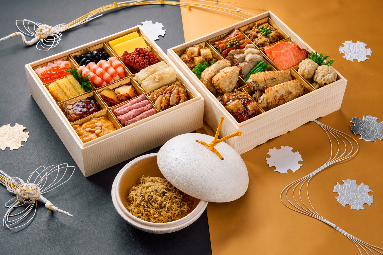 【おせち】京天神野口 和風二段(カラスミちりめん付き)(送料込)
