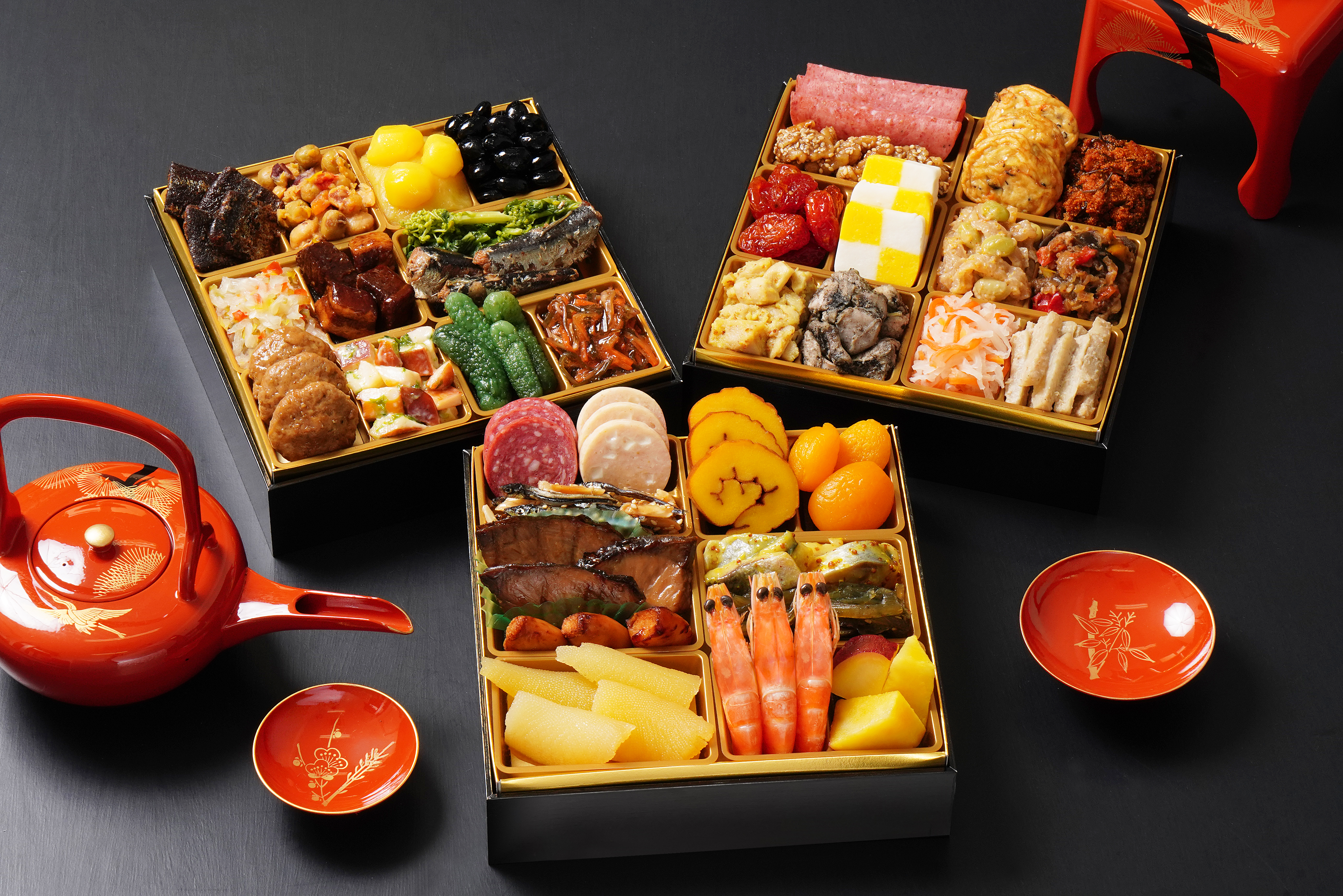 【おせち】博多久松 本格定番三段重おせち「舞鶴祝」6.5寸 三段重(送料込)