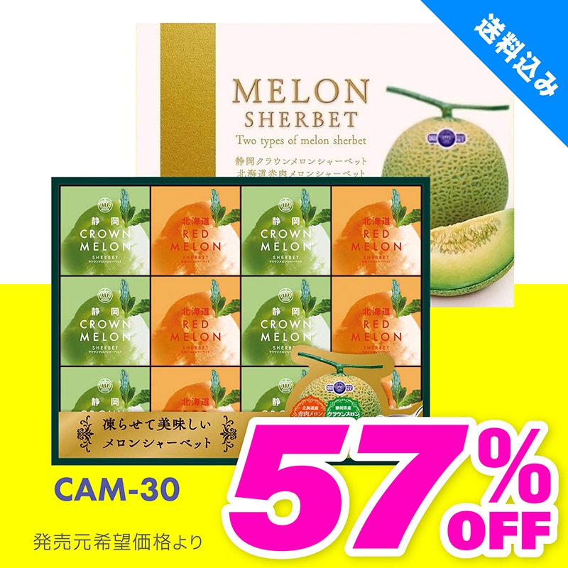 CAM-30 クラウン＆赤肉メロン 凍らせる贅沢デザート TMDS04071 【送料込み】