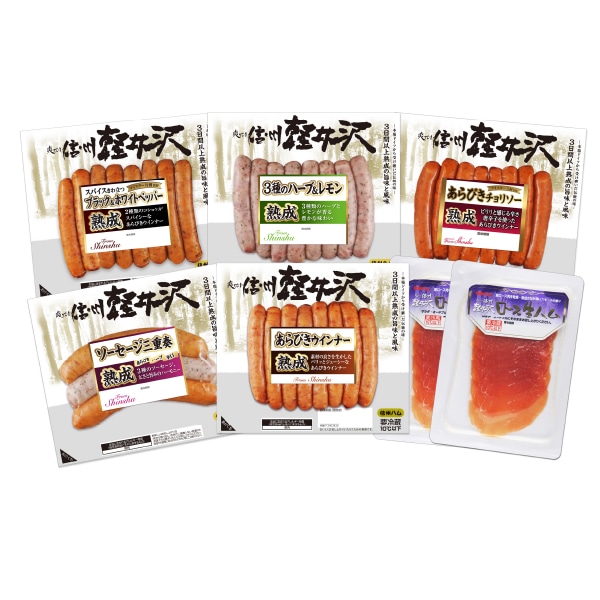 爽やか信州軽井沢 ウインナー・生ハムセット Sｰ37 TMSH05004 【送料込み】