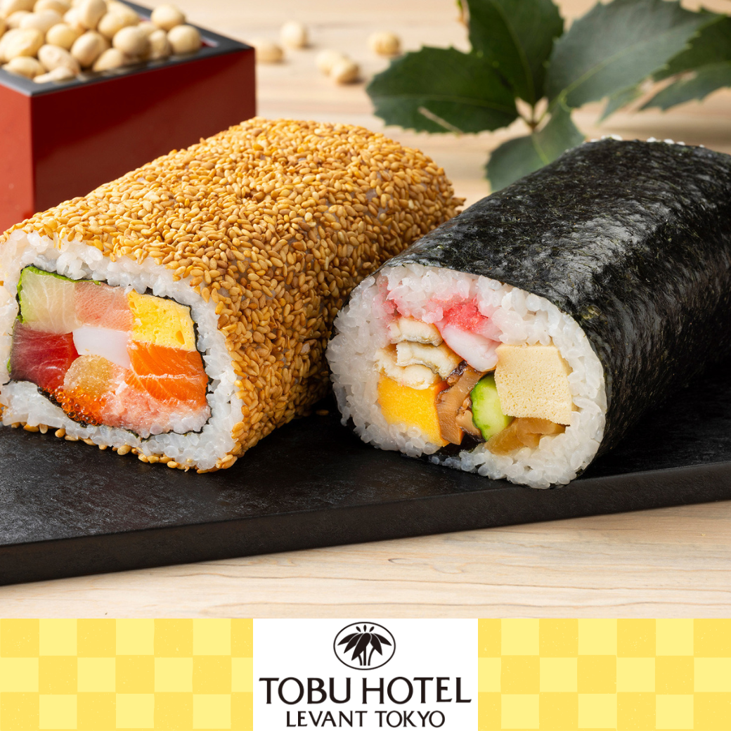 【錦糸町・ホテル受取り】ハーフ＆ハーフセット（海鮮恵方巻ハーフ＋七福神恵方巻ハーフ）