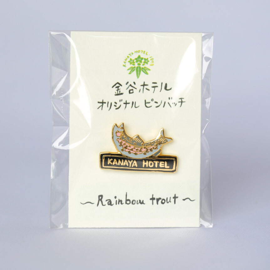 オリジナルピンバッチ　ニジマス