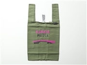 エコバック　神橋柄　ゴムバンド付き（カーキ）