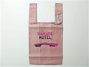 エコバック　神橋柄　ゴムバンド付き（スモークピンク）