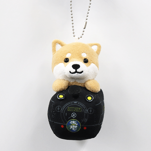 旅するマメしば×ＳＬ大樹Ｃ１１形２０７号機ぬいぐるみボールチェーン