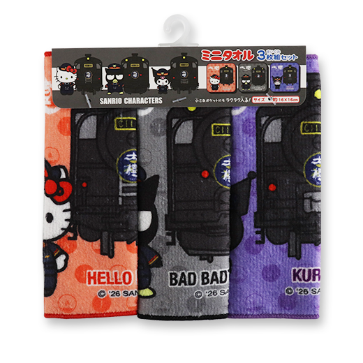 サンリオキャラクターズ　ミニタオル３枚組セット（ＳＬ大樹）