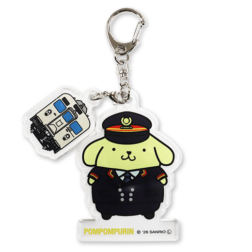 サンリオキャラクターズ　アクリルキーホルダー（ポムポムプリン）