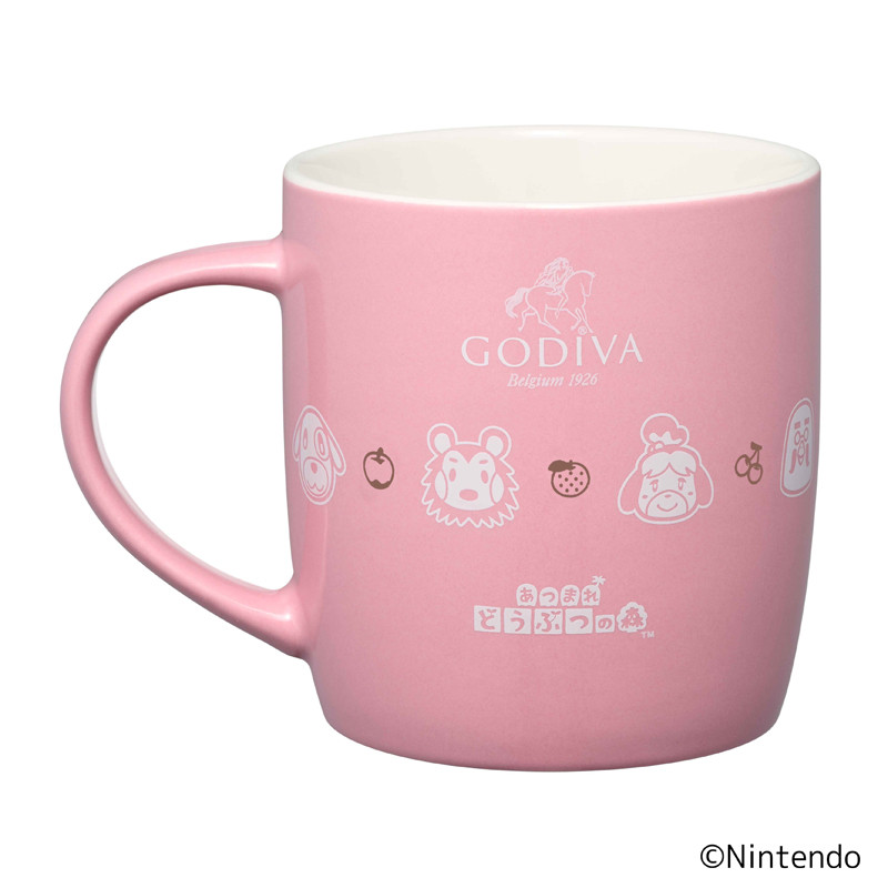 新品未開封】GODIVA×あつ森マグカップセット ピンクマグカップピンク