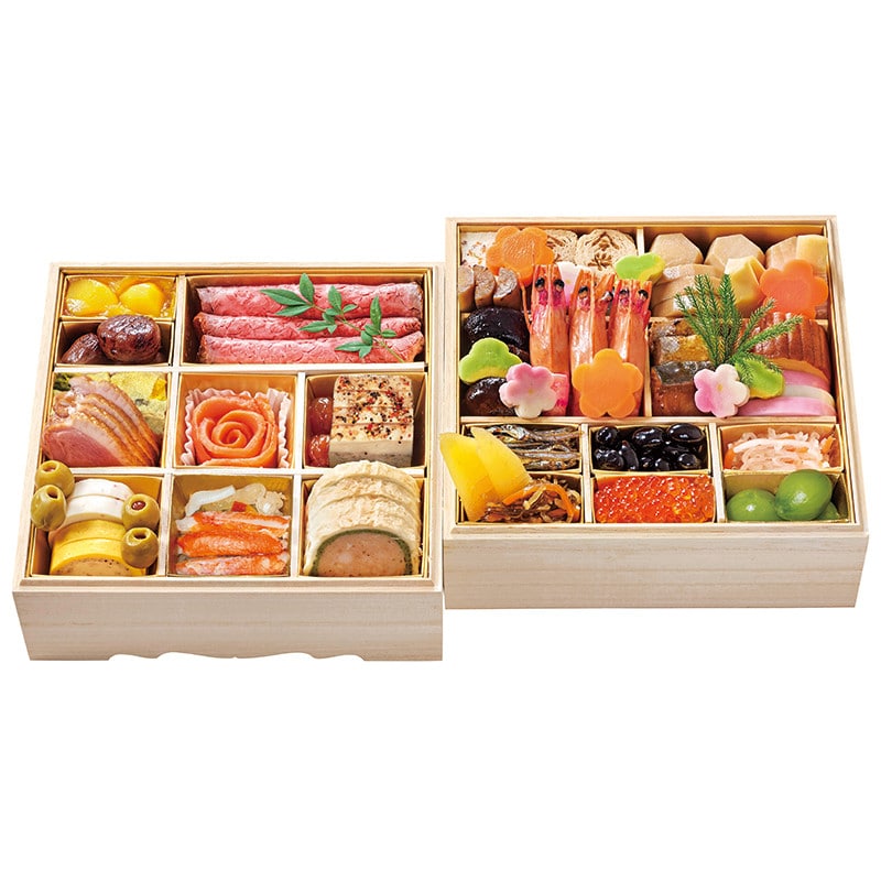 【おせち】東武オリジナル 人形町今半（和洋）二段重　12月31日(水)お届け