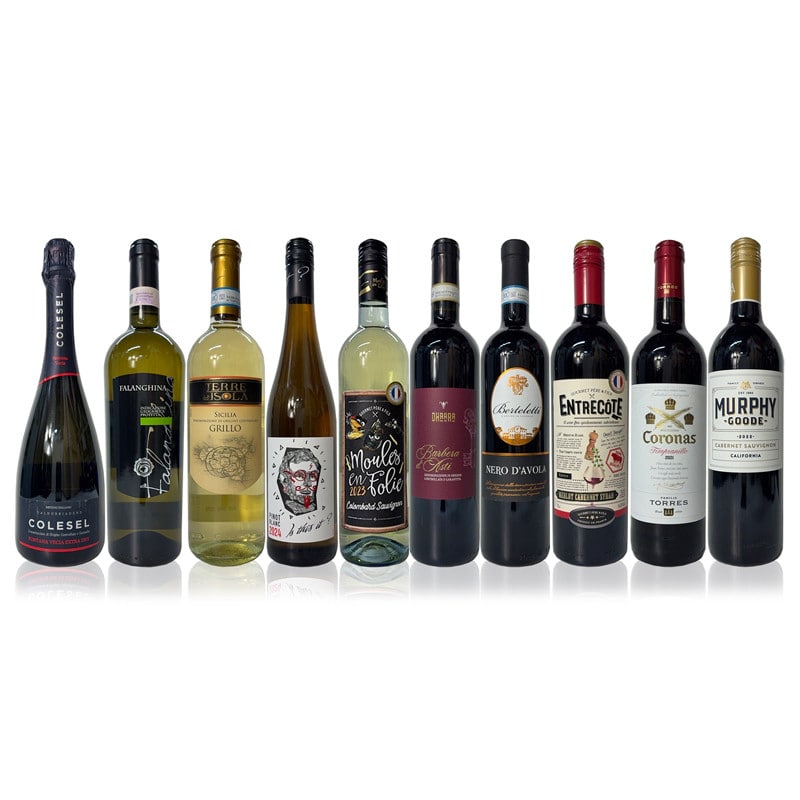 ［リカーショップ］世界周遊 赤白泡 パーティー好適飲みくらべ10本セット