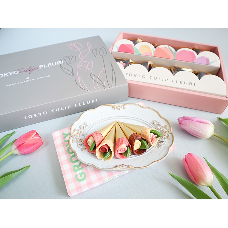 ［MESSAGE de ROSE BY KARENDO（メサージュ ド ローズ バイ カレンド）］コーンフルーリチューリップ　10個入　2/1（日）より順次お届け