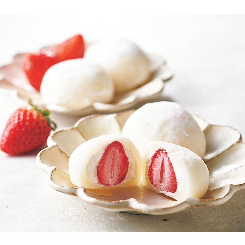 【母の日】［ホシフルーツ］あまおうのクリームいちご大福 ｆｕｗａｒｕ【送料込み】＜お届け日：5/7（木）～10（日）＞