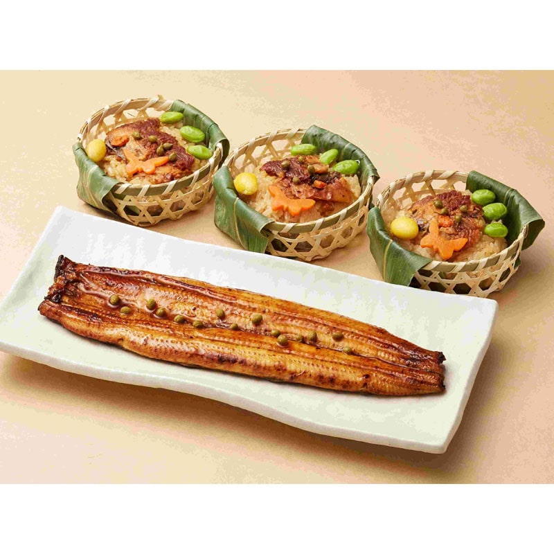 ［美濃吉］【母の日】鰻蒲焼と鰻飯蒸し詰合せ（UK-80）【送料込み】＜お届け日：5/10（日）＞