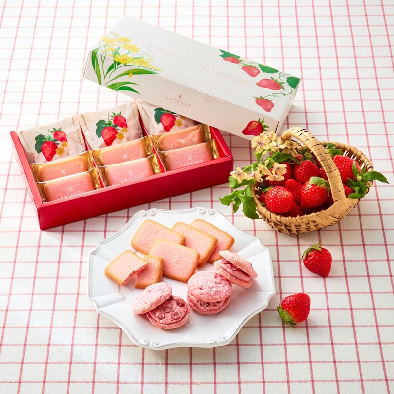【ホワイトデー】【ブランド手提げ付】［アンテノール］苺のクリームサンド アソート（S)