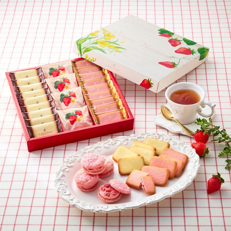 【ホワイトデー】【ブランド手提げ付】［アンテノール］苺のクリームサンド アソート（L)