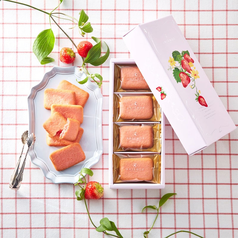 【ホワイトデー】【ブランド手提げ付】［アンテノール］苺のラングドシャ・ショコラ 16個