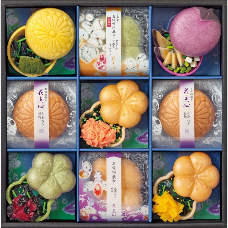 【お中元】〈京洛 辻が花〉京のお茶漬とお吸物 夏の彩り最中詰合せ【送料無料】6/20(土)より順次お届け