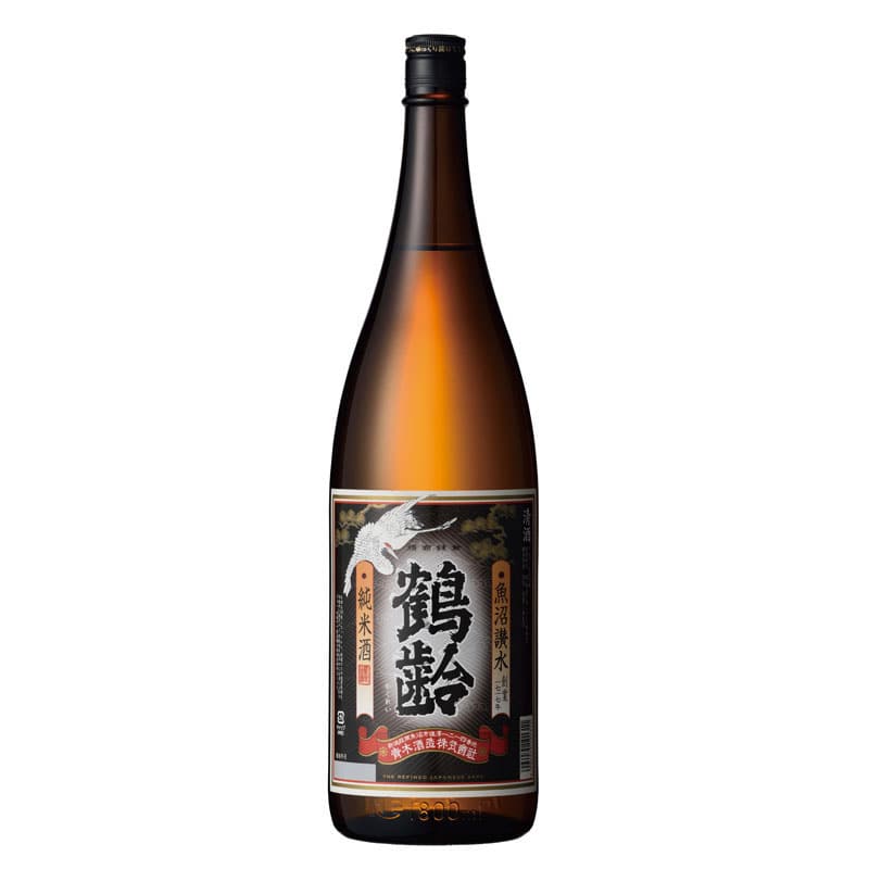 鶴齢　純米酒1800ml【和洋酒】
