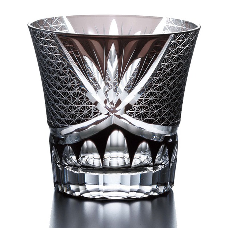 ［GLASS WORKS NARUMI］【スワール】オールドグラス（黒）