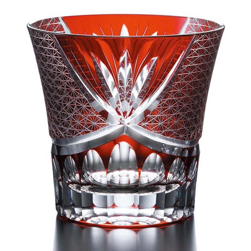 ［GLASS WORKS NARUMI］【スワール】オールドグラス（赤）