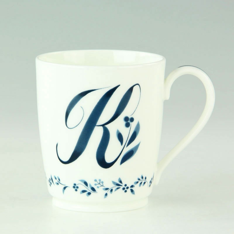 ［ノリタケ］アルファベットマグ K