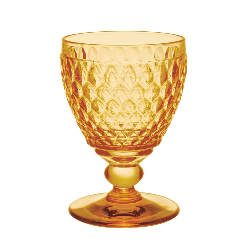 ［ビレロイ＆ボッホ］ボストン ワイングラス サフラン