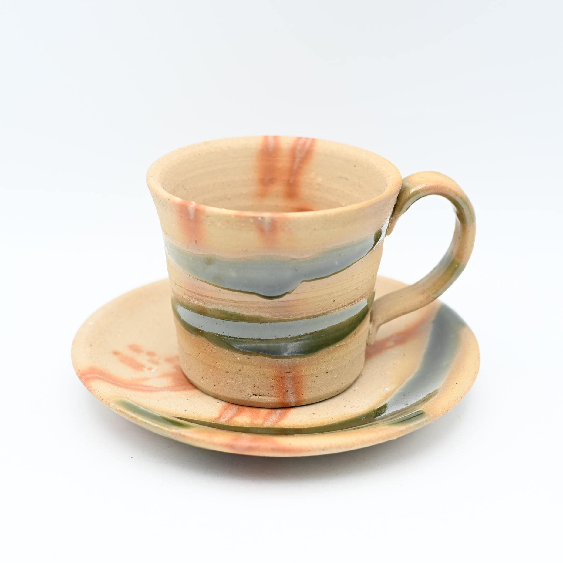 【備前焼】カップ＆ソーサー　作家：しょうざん窯