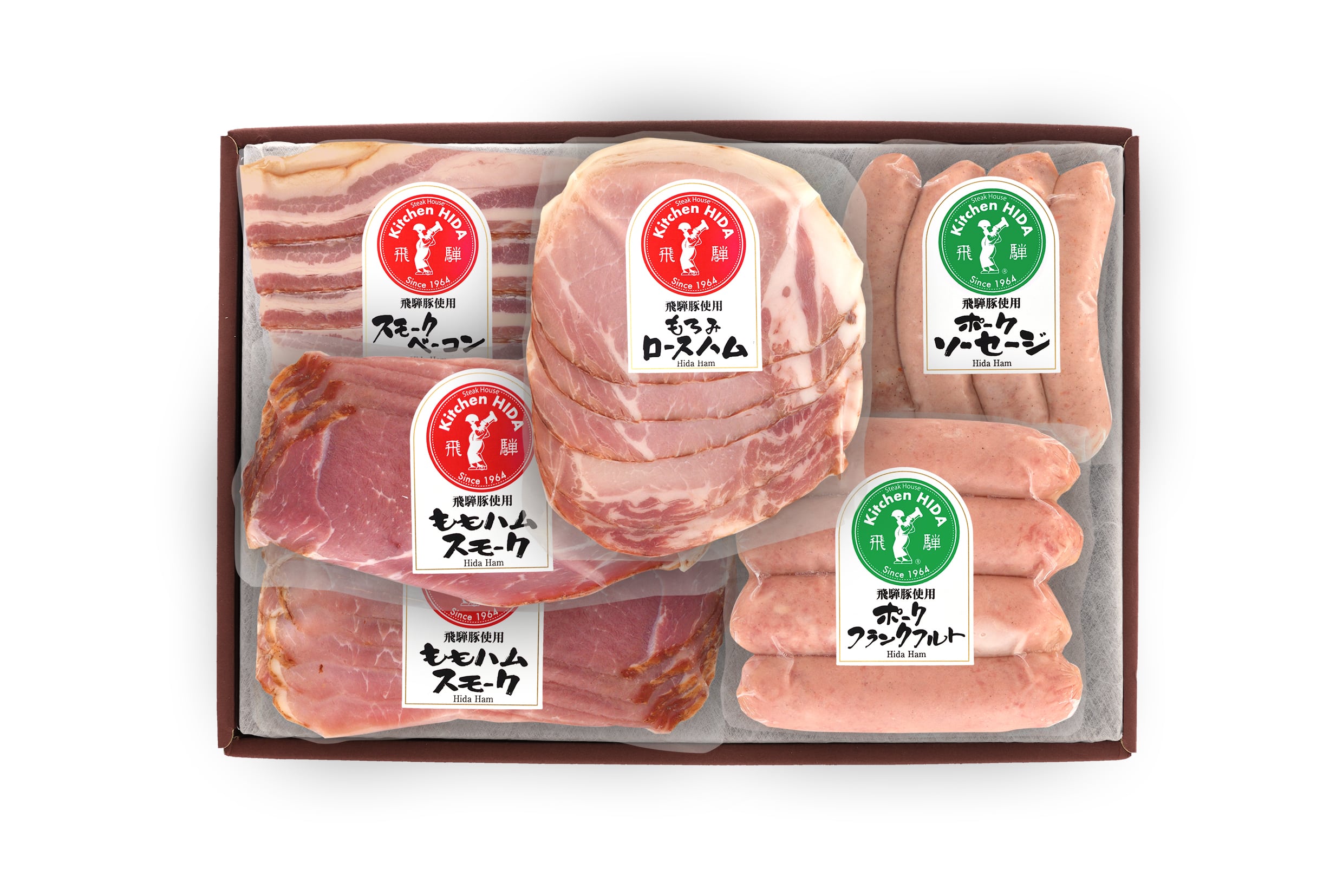【お中元】岐阜 「キッチン飛騨」 ハム・ソーセージ5種 詰合せ