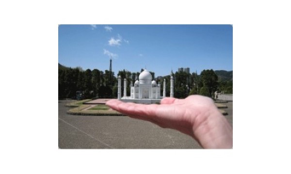 園内で記念撮影